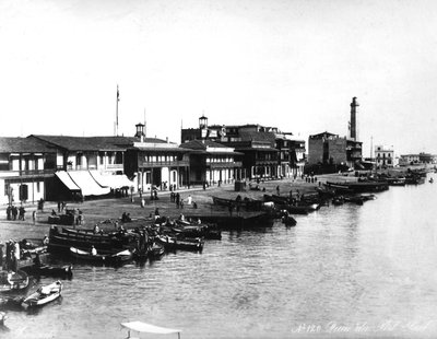 Il molo di Port Said, c.1878 da French Photographer